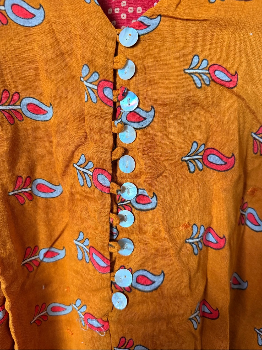 Boho Printed Jumpsuit in Mustard by Kantha Bae - Picture 3 of 6